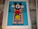 RON ENGLISH Rare 1998 Silk Screen Art Show Poster NYC Mickey Mouse simpsons