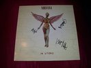 NIRVANA In Utero LP 1993 UK 1st Press FULLY SIGNED FOO FIGHTERS GRUNGE ROCK