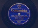 78 RPM Ethel Waters Columbia 2853-D in E Blue Wax, with Benny Goodman
