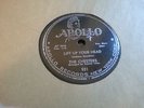 THE CHESTERS 78rpm APOLLO 521; Lift Up Your Head/The Fire Burns No More; Doo Wop