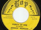 Derrick Morgan - Plenty Of One - EXCELLENT
