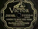 Blue Steele and his Orchestra 78 rpm Jazz Record Victor 21530    E    (mb)