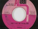 Northern Soul 45 SUNDAY Ain't Got No Problems / Where Did He Come From on Alteen