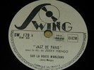 JAZZ DE PARIS - Sur la route d'Orléans - 78 tours / rpm Swing 179 EX