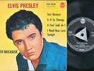 Elvis Presley Just Because + 3 Japan German Import Ep With Picture Sleeve