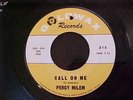 rare PERCY MILEM 45 Call on me / Crying Baby Baby Baby VG + on Goldwax 315