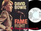 DAVID BOWIE SINGLE FAME SPAIN *P*R*O*M*O* UNIQUE WHITE LABEL