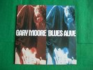 GARY MOORE - blues alive 2 lps , THIN LIZZY , korea vinyl lp EX+ to NM-