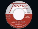 Jackie Opel A LOVE TO SHARE / SOMETIMES I WONDER Tuneico 1965 Near Mint superb