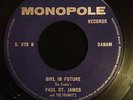 PAUL ST. JAMES & THE FRANKYS - Girl In Future - EX - TOP PSYCH KILLER   