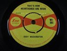 BABY WASHINGTON = 1963 UK R&B Soul = NR MINT = That's How Heartaches Are Made /