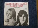 JACKIE & GAYLE -Right Now PICTURE SLEEVE + WLPROMO 45, Shindig, go go nostalgia