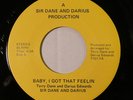 SIR DANE AND DARIUS BABY, I GOT PRIVATE PRESS MODERN SOUL FUNK RARE 45 LISTEN
