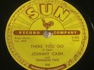 JOHNNY CASH train of love / there you go 1956 SUN RECORDS 78 RPM NM