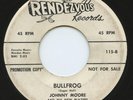 Hear - Rare R&B Tittyshaker 45 - Johnny Moore - Bullfrog - Promo -  VG
