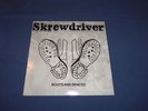 SKREWDRIVER Boots & Braces  Skinhead 12’ LP vinyl record, Oi, RAC,  1987