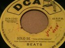 BEATS -  Solo se (The Zombies time of the season)  very rare DCA single Promo