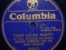 BLUE WAX COLUMBIA 2830 BERNIE CUMMINGS NEW YORKERS and THE CAVALIERS