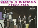 THE BEATLES I FEEL FINE b/w SHE's A WOMAN w/ PICTURE SLEEVE USA