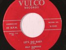 BILLY ELDRIDGE: Let's Go Baby / My Blue Tears (rare rockabilly vinyl 45)