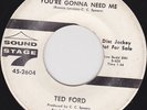 NORTHERN SOUL 45 RPM - TED FORD on SOUND STAGE 7 RECORDS