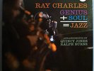 RAY CHARLES GENIUS+SOUL=JAZZ RARE ORIGINAL 1961 IMPULSE STEREO LP NEAR MINT