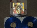 KISS - BLOOD & FIRE  2 LP's blaues Vinyl  3 D FOC