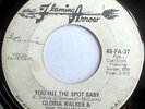 SISTER FUNK 45-GLORIA WALKER & CHEVELLES-YOU HIT THE SPOT