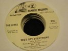 10B The Kinks shes got everything Reprise 762 45 rpm PROMO side 2 days M-