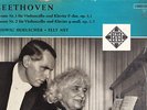 BEETHOVEN CELLO SONATAS 1 & 2 ELLY NEY LUDWIG HOELSCHER TELEFUNKEN LP -BLE 14081