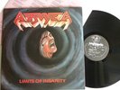 ATTOMICA LIMITS OF INSANTY LP COGUMELO 1stPRE 1989 Sarcofago Sepultura Mutilator