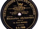 BLACK ENGLISH G&T: MAX MOSSEL PLAYS MYLNARSKI MAZURKA (1906)
