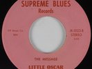 Funk 45 LITTLE OSCAR The Message SUPREME BLUES HEAR NM