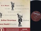 PHILIPS JUBILEE EDITION HASKIL & GRUMIAUX MOZART LP