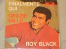 ROY BLACK CANTA ITALIANO - RARE ITALIENSINGLE 1966  2. AUKTION