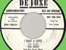 WES VOIGHT I Want a Lover 45rpm DeLuxe 1958 WLP teen rocker