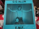 GG ALLIN E.M.F. LP Black and Blue records punk garage rock not 7