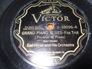 EARL HINES AND HIS ORCHESTRA:GRAND PIANO BLUES:VICTOR V-38096:1929 78RPM:VG