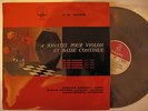 VERY RARE STEREO ERATO, BACH, VIOLIN SONATAS, REINHOLD BARCHET, ERATO STE 50089