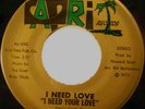 FRED JOHNSON I Need Love / Full Time Dream MODERN SOUL FUNK 45RPM *listen*
