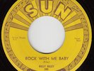 BILLY RILEY - Sun 245- Rock with Me Baby / Trouble Bound - '56 ROCKABILLY VG/VG+