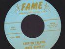 JAMES BARNETT keep on talking/take a good look SOUL 45 on FAME