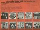 5 Capitol and 1 Vee-Jay Inner LP Sleeves  BEATLES  BEACH BOYS  HTF
