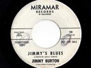 Surf Garage Fuzz Guitar 45 JIMMY BURTON Jimmy's Blues/Love Lost Miramar HEAR
