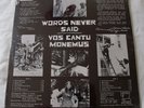 VERY RARE Vos Cantu Monemus Private Press Hippie Folk Words Never Said - SEALED