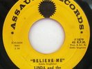 Rare Northern Soul 45 LINDA & PRETENDERS Believe Me Original Doo Wop Nice Clean