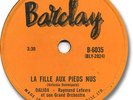  DALIDA 1959 French 78 RPM Record Passion Flower/La fille aux pieds nus
