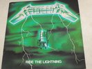 METALLICA 100% ORIGINAL LP France RARE GREEN COVER MISPRINT Ride The Lightning