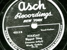  WOODY GUTHRIE 78 BIGGEST THING / LEADBELLY & JOSH WHITE ASCH 4323 E/E-