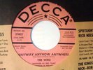The Who-Promo DJ Anyway Anyhow Anywhere single Mint condition